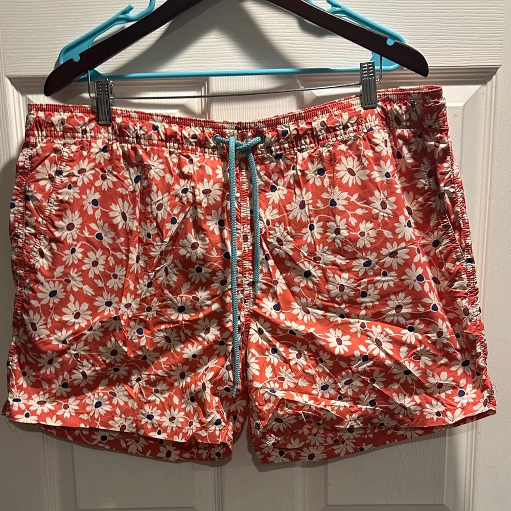 J. Crew Coral Floral Swim Shorts